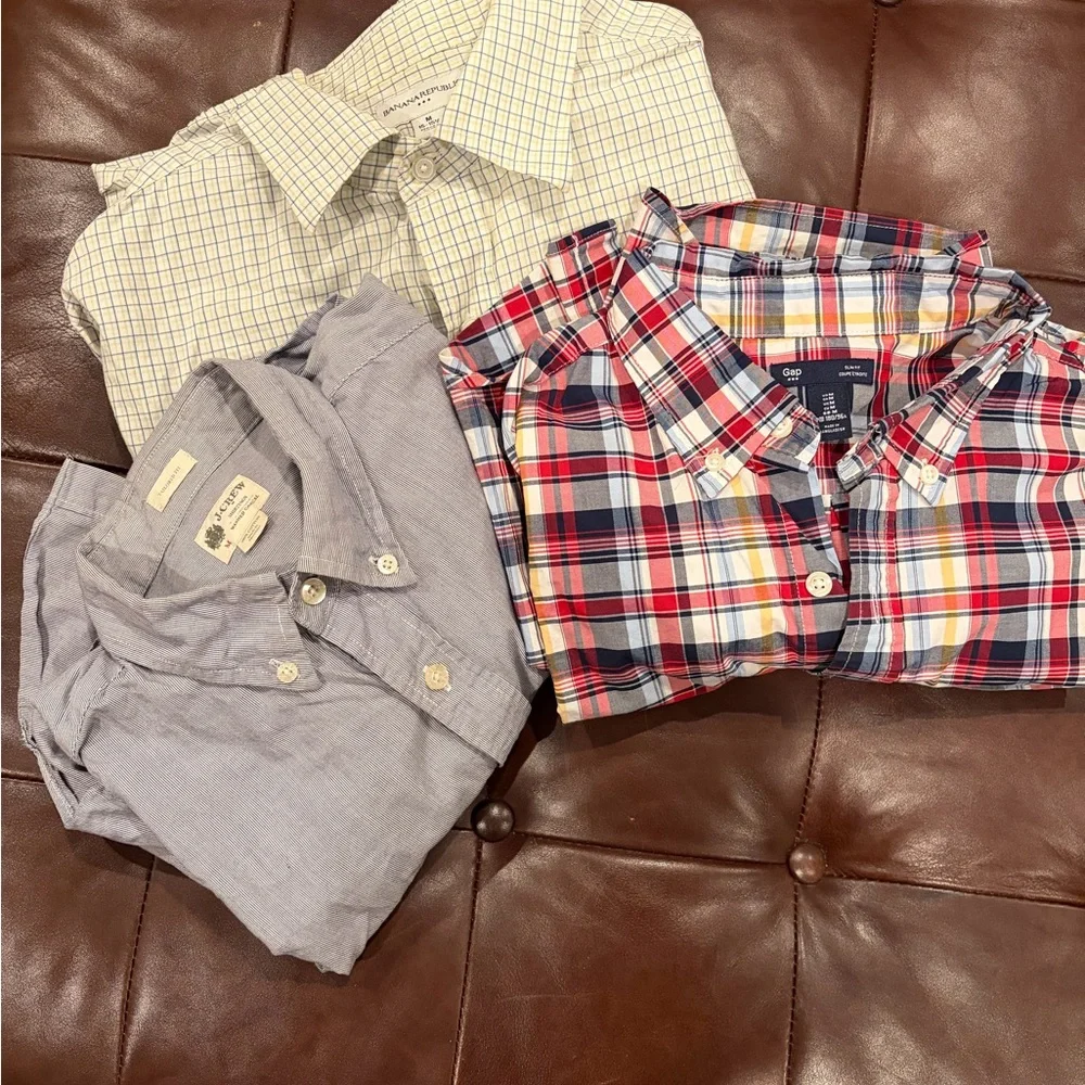 Men’s button down shirts lot of 3 JCrew, Gap, Banana Republic - Picture 1 of 5